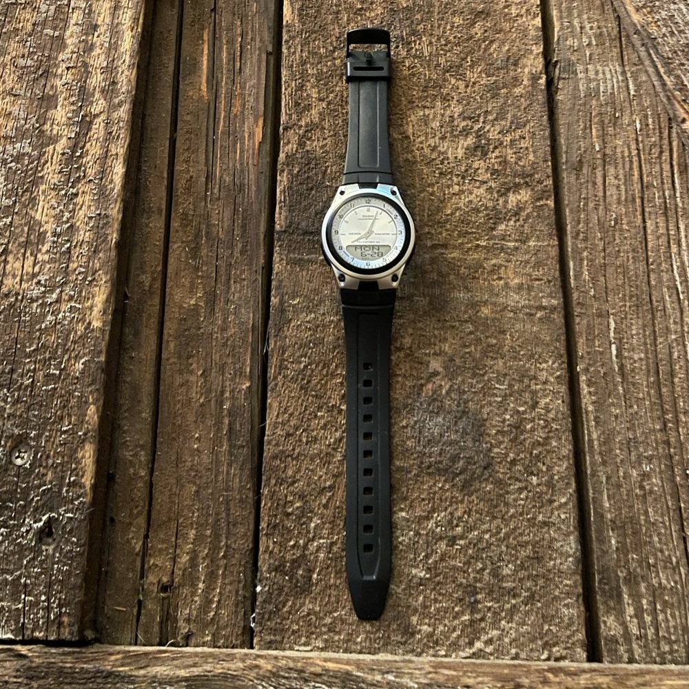 Casio Analog Digital Telememo Watch - image 1